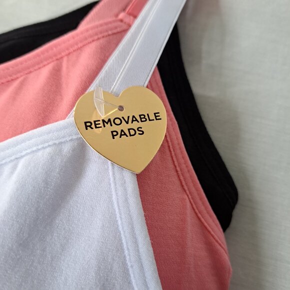 Juicy Couture Medium 3-Pack Removable Pad Padded Bras NWT - Picture 6 of 7